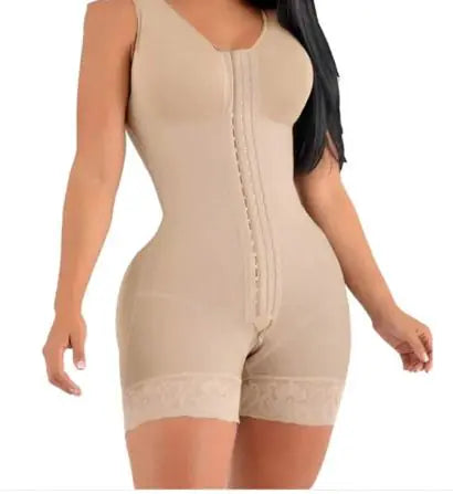 Women's Shapewear Vest Bodysuit with Zipper - Waist Cincher One-Piece